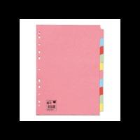 5 star a4 10 part assorted subject dividers