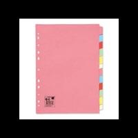 5 Star A4 12 Part Assorted Subject Dividers