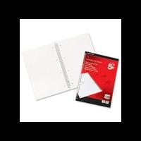 5 Star A4 70gsm 100 Page Wirebound Ruled Notebook (10 Pack)