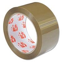 5 Star Buff Packaging Tape (50mm x 66m) 6 Pack