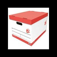 5 Star Storage Box Oyster White (317mm x 384mm x 287mm) (3 Pack)