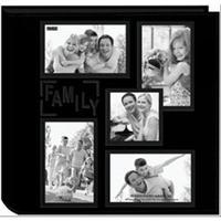 5 up collage frame sewn embossed photo album 233137