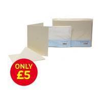 5 x 7 Ivory Cards Envelopes and Cello Bags Bundle 2 Pack