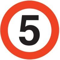 5 mph Graphic Floor Marker