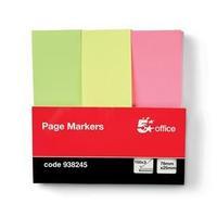 5 Star Paper Page Markers 25 x 76mm (100 Sheets Per Pad)