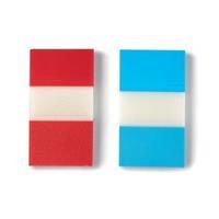 5 Star Index Flags 50 per Pack 25mm Red and Blue (Pack of 2)