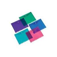 5 Star Office Punched Filing Pockets Assorted Assorted (1 x Pack of 5)