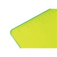 5 Star (A4) Solid Durable Plastic Clipboard with Rounded Corners (Lime Green)