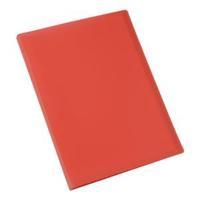 5 Star (A4) Display Book Soft Cover Lightweight Polypropylene 20 Pockets (Red)
