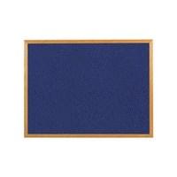 5 Star Felt Noticeboard 1200 x 900mm Wooden Frame (Blue)