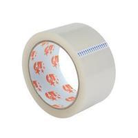 5 star 50mm x 66m tape roll large easy tear polypropylene clear pack o ...