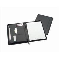 5 Star (A4) Conference Portfolio with Zipper & 2 Business Card Pockets Capacity 20mm (Black)