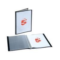 5 star display book rigid cover personalisable polypropylene 20 pocket ...