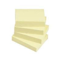 5 star 38x51mm re move notes repositionable pad of 100 sheets yellow p ...