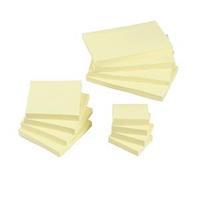 5 Star Re-Move Notes Repositionable Pad of 100 Sheets 76x127mm (Yellow) Pack of 12