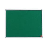 5 Star (900 x 600mm) Noticeboard with Fixings and Aluminium Trim (Green)