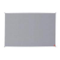 5 star 1200 x 900mm noticeboard with fixings and aluminium trim grey