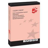 5 Star Coloured Copier Paper Multifunctional Ream-Wrapped 80gsm A4 Pink [500 Sheets]