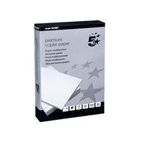 5 Star (A4) Copier Paper Smooth Ream-Wrapped 80gsm High (White) 5 x 500 Sheets