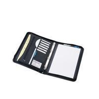 5 Star (A4) Ring Binder Folder Zipped with Pad 4 Ring Capacity 30mm (Black)