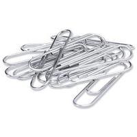 5 star 33mm paperclips metal large plain 10 packs 100