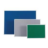 5 star 900 x 600mm noticeboard with fixings and aluminium trim blue