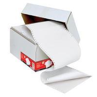 5 Star Listing Paper 2-Part Carbonless 55gsm 11inchx368mm Ruled White/White Pack of 1000 Sheets