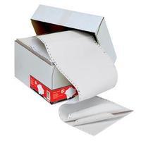 5 Star Listing Paper 3-Part Carbonless Perforated 56/53/57gsm 11inchx241mm Plain White [700 Sheets]