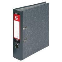5 Star Lever Arch File 70mm Foolscap Cloudy Grey [Pack 10]