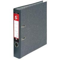 5 Star Mini Lever Arch File 50mm Spine A4 Cloudy Grey [Pack 10]