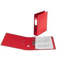 5 star lever arch file pvc spine 70mm foolscap red pack 10