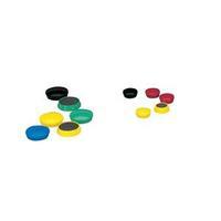 5 Star (25mm) Round Plastic Covered Magnets Assorted Pack of 10
