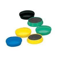 5 star 32mm round plastic covered magnets assorted