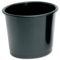 5 star 304 x 254mm 14 litres waste bin polypropylene black