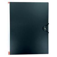 5 Star (A4) Display Book Hardback Cover Polypropylene 24 Pockets (Black)