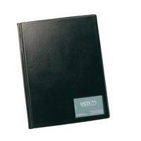 5 Star (A4) Display Book Hardback Cover Polypropylene 36 Pockets (Black)