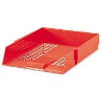 5 Star (Foolscap) High-impact Polystyrene Letter Tray (Red) CP0435SRED