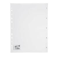 5 Star Index Multipunched 120 micron Polypropylene 1-5 A4 White