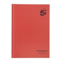 5 star a5 manuscript book casebound ruled and indexed 192 pages pack o ...