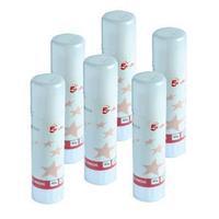 5 Star (40g) Large Glue Stick Pack of 6