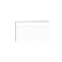 5 Star (127 x 76mm) Record Cards Ruled Both Sides (White) Pack of 100