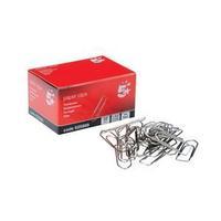 5 Star (33mm) No Tear Paperclips Extra Large Length 10 Packs 100