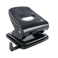 5 Star Punch 2-Hole - Metal with Plastic Base - Capacity 30x 80gsm (Black)