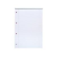 5 Star Refill Pad FSC Feint Headbound Ruled with Margin 70gsm 4-Hole Punched 80 Sheets A4 [Pack 10]