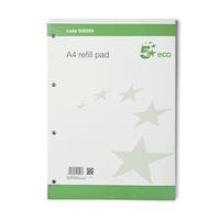 5 Star (A4) Eco Refill Pad Punched 4 Holes 70gsm (Pack of 10)