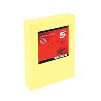 5 Star (A4) Coloured Copier Paper Multifunctional Ream-wrapped 80gsm (Yellow) Pack of 500 Sheets