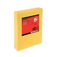 5 Star (A4) Coloured Copier Paper Multifunctional Ream-wrapped 80gsm (Gold) Pack of 500 Sheets
