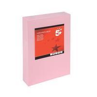 5 Star (A4) Multifunctional Coloured Card 160gsm (Light Pink) Pack of 250 Sheets