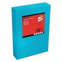 5 Star (A4) Multifunctional Coloured Card Tinted 160gsm (Deep Turquoise) Pack of 250 Sheets