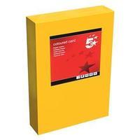 5 Star (A4) Multifunctional Coloured Card Tinted 160gsm (Deep Orange) Pack of 250 Sheets